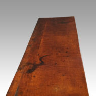 George III oak dresser base inlaid top view
