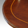 George V mahogany inlaid twin pillar dining table detail inlay