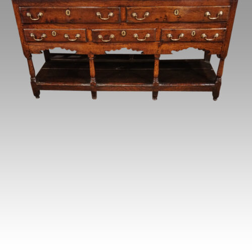 Georgian oak pot board oak dresser front