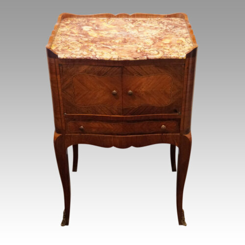 Pair of French bedside cabinets cupboard