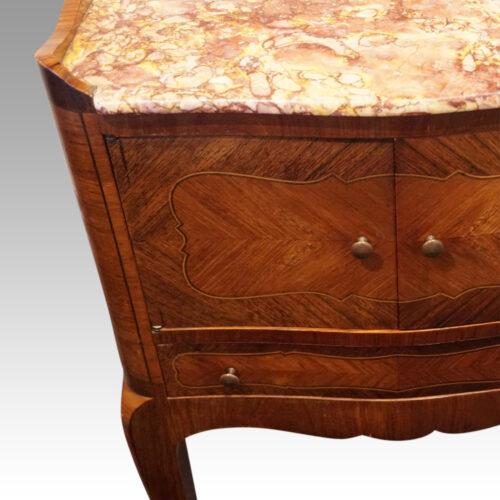 Pair of French bedside cabinets cupboard door