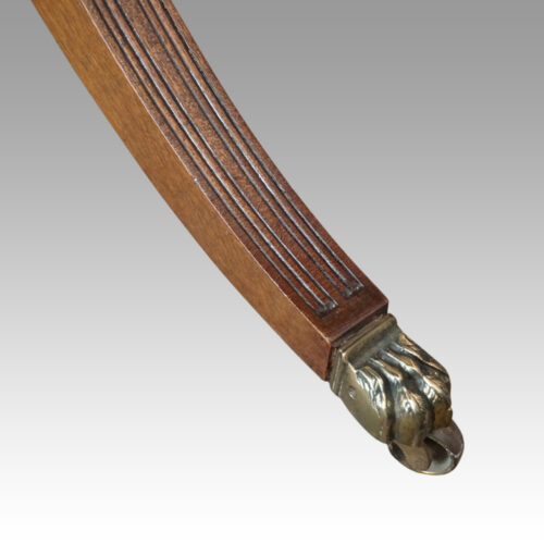 Regency style twin pillar dining table leg