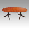 Regency style twin pillar dining table side