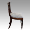 Set of 6 William IV dining chairs side