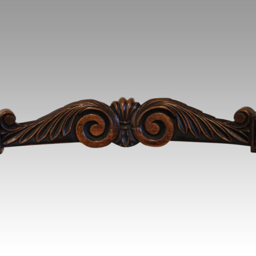 Set of 6 William IV dining chairs top rail detail