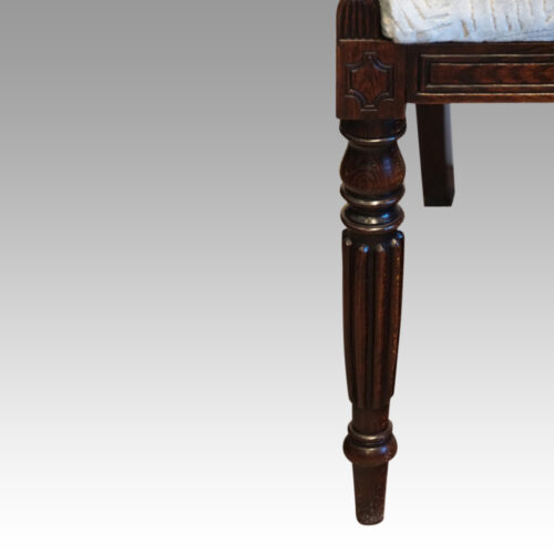Set of 6 William IV dining chairs front leg