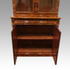 Victorian burr walnut library bookcase cupboard