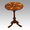 Victorian inlaid walnut Maypole wine table