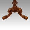 Victorian inlaid walnut Maypole wine table top base