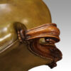 Victorian leather reading chair hand grip