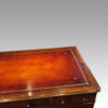 Victorian oak pedestal desk end top