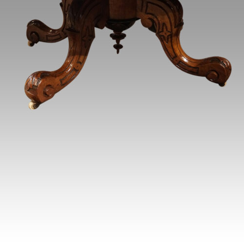 Victorian walnut coffee table base