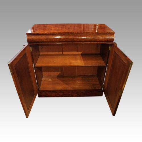 William IV mahogany side cabinet sideboard interior