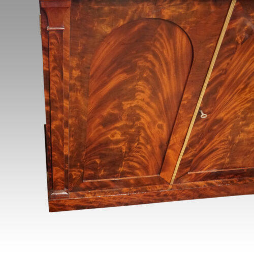 William IV mahogany side cabinet sideboard pillar