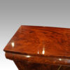 William IV mahogany side cabinet sideboard top detail