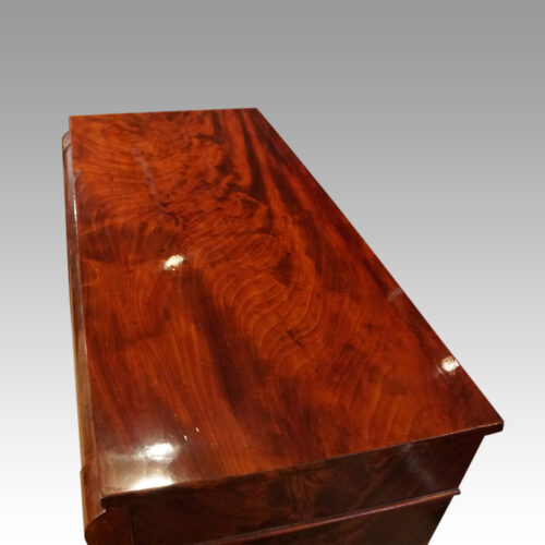 William IV mahogany side cabinet sideboard top view