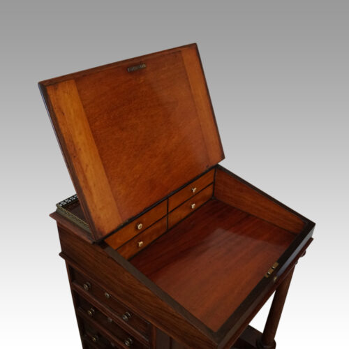 William IV rosewood davenport desk interior