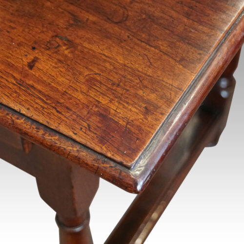 19thc oak side table corner