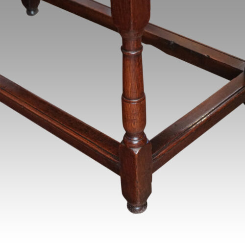 19thc oak side table leg