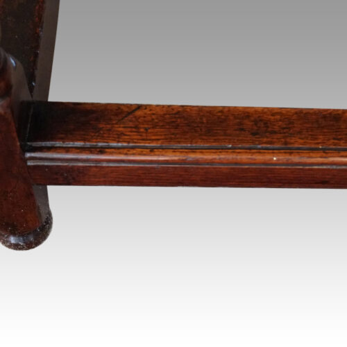 19thc oak side table rail