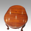 Edwardian oval extending dining table end top view