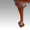 Edwardian oval extending dining table leg detail