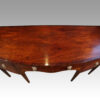 George III mahogany bow sideboard centre top