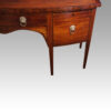 George III mahogany bow sideboard end drawer