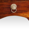 George III mahogany bow sideboard handle lions head
