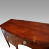 George III mahogany bow sideboard top