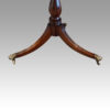 George III mahogany triple pillar dining table pedestal