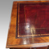 George V mahogany pedestal desk corner