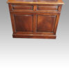 George V mahogany pedestal desk end