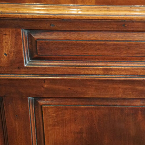 George V mahogany pedestal desk panel