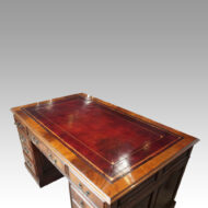 George V mahogany pedestal desk top