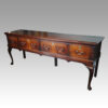 Georgian oak long dresser base angle