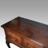 Georgian oak long dresser base end view
