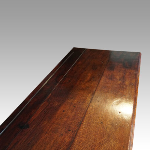 Georgian oak long dresser base top end