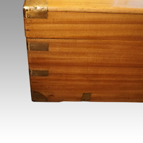 Victorian Camphorwood chest corner brass