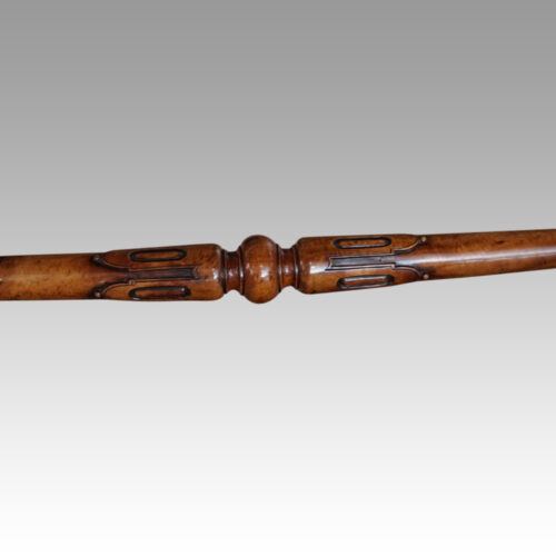 Victorian walnut library table stretcher (2)