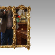 Antique 3 plate gilt over mantle end plate