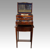 Edwardian mahogany canteen of cutlery