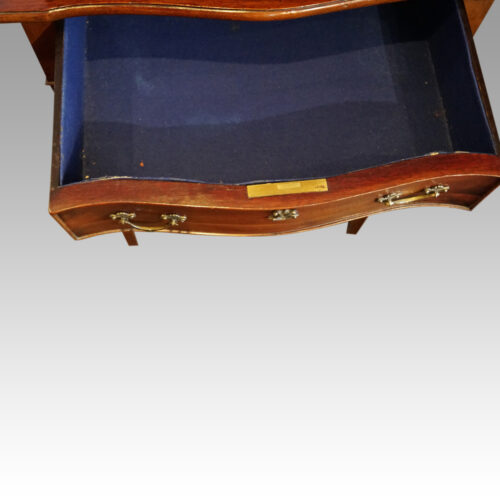 Edwardian mahogany canteen of cutlery drawer interior
