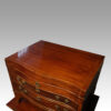 Edwardian mahogany canteen of cutlery lid