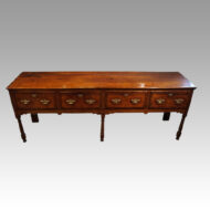 George III oak dresser base