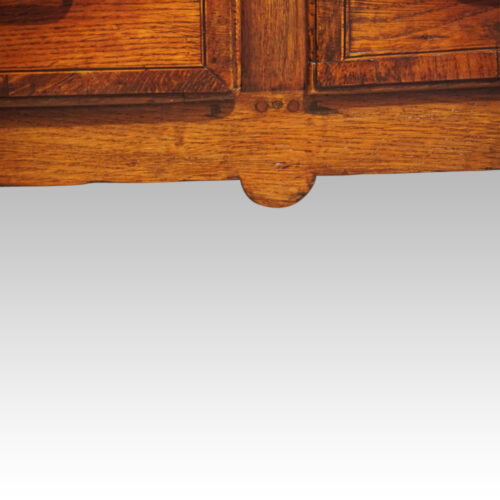 George III oak dresser base apron