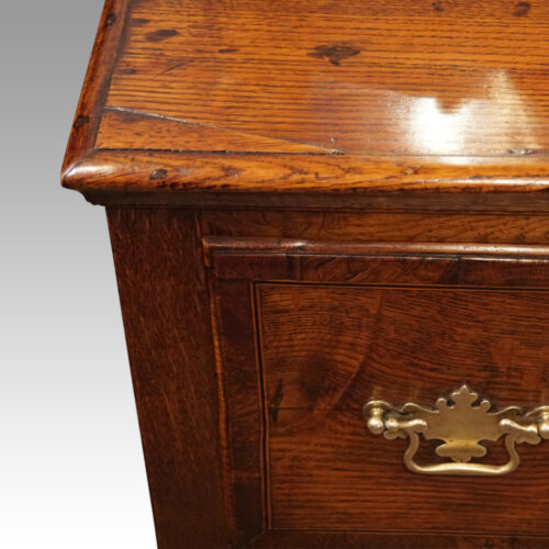 George III oak dresser base corner