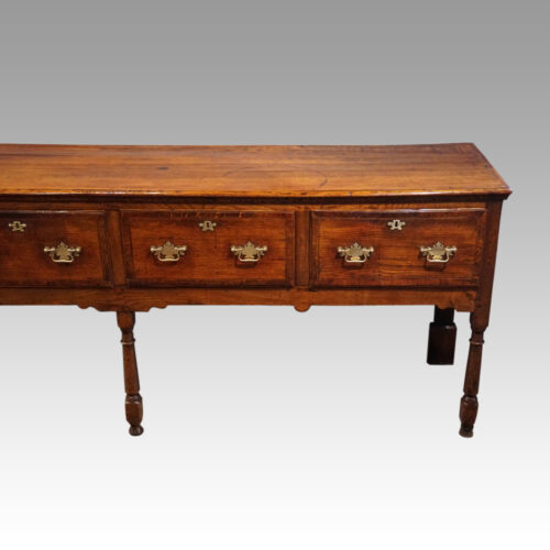 George III oak dresser base front