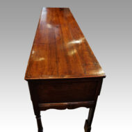 George III oak dresser base top view