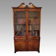 George V mahogany library bookcase